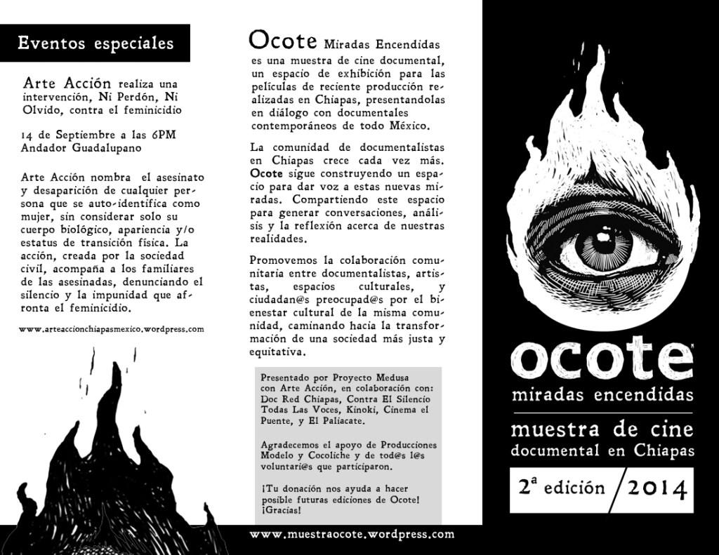 Ocote programa de mano